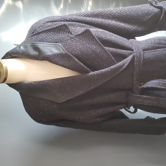 Vtg Florenzi women's long maxi pea wool coat size Xl - Picture 3 of 15